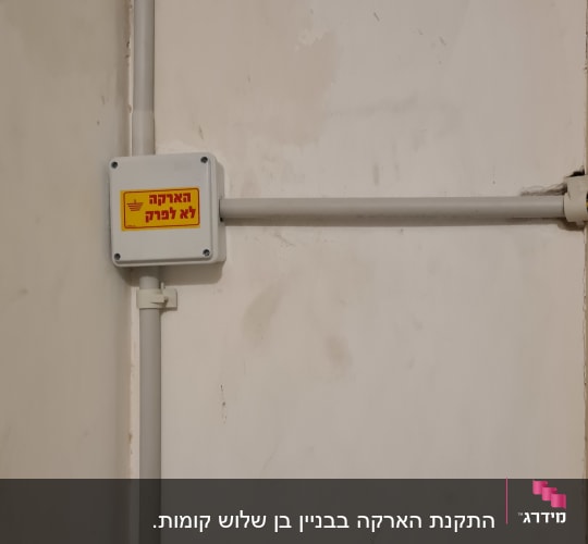 קופסת חיבורים עם כיתוב 